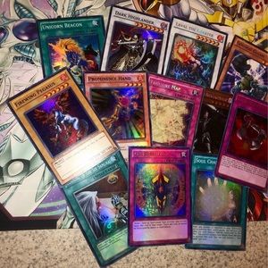 Yugioh card lot with Holos and Rares